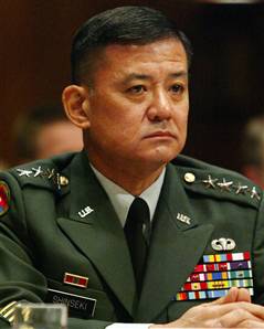 Eric Shinseki, Chief of Staff, U.S. Army (1942-)